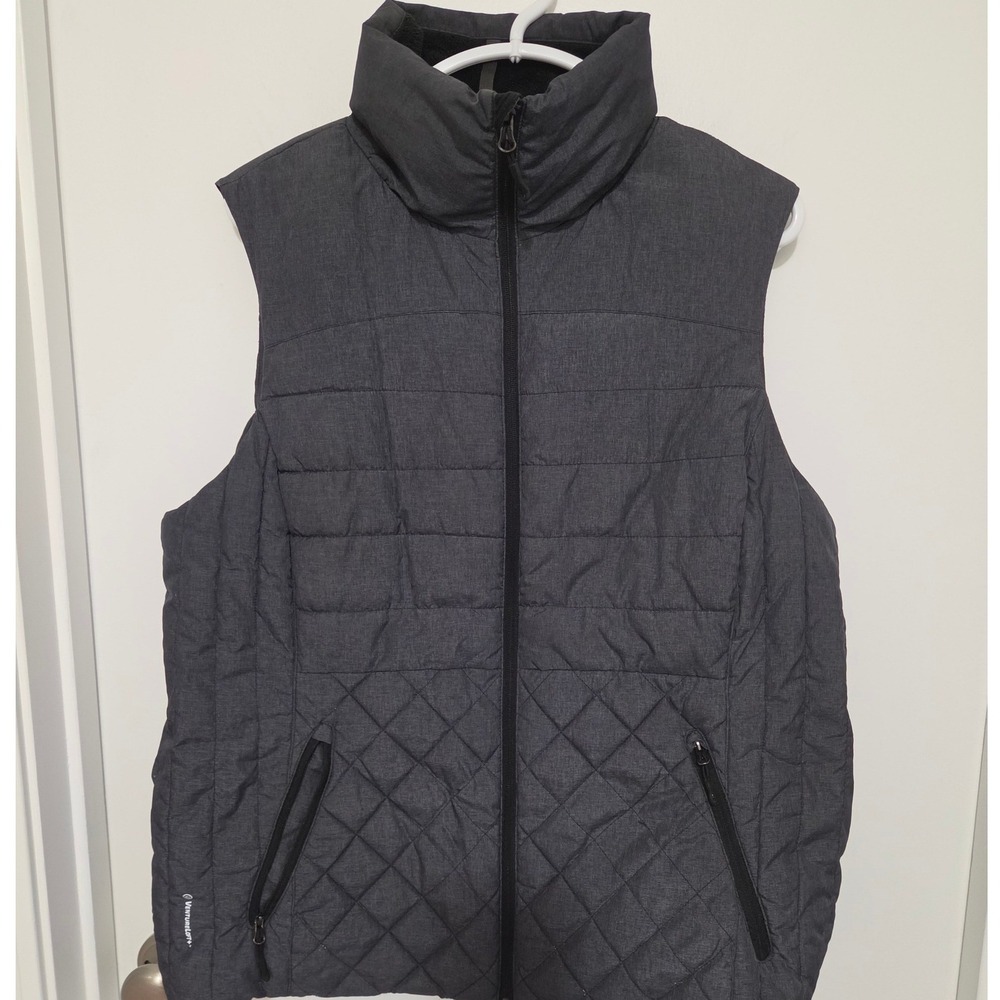 Champion VentureLoft+ Gray Quilted Puffer Vest Womens XXL R0403 Full Zip Fleece